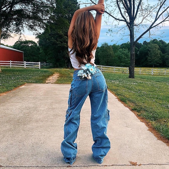 Cargo Denim Jean - Tall - Picture 3 of 5